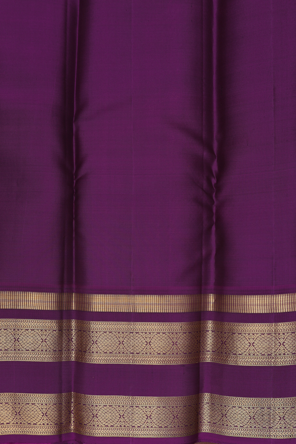 Kanchipuram Silk Saree In Brown With Checks Design