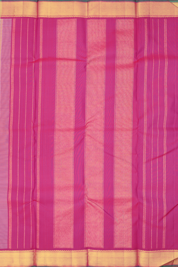 Kanchipuram Silk Saree In Light Brown With Paai Madippu Kattam