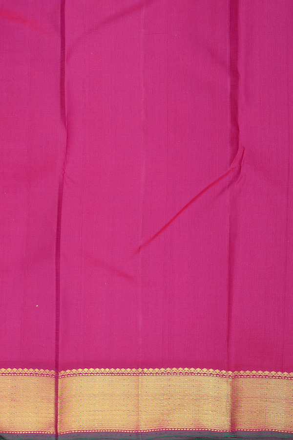Kanchipuram Silk Saree In Light Brown With Paai Madippu Kattam