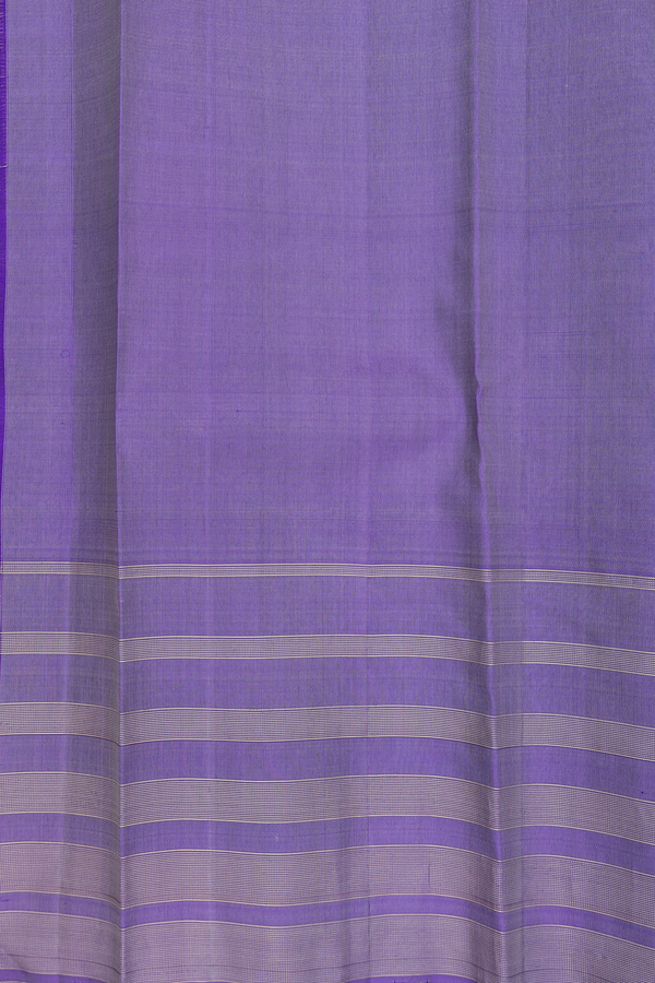 Kanchipuram Silk Saree In Multicolor With Stripes Design
