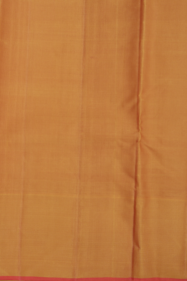 Kanchipuram Silk Saree In Grey And Red With Checks Design
