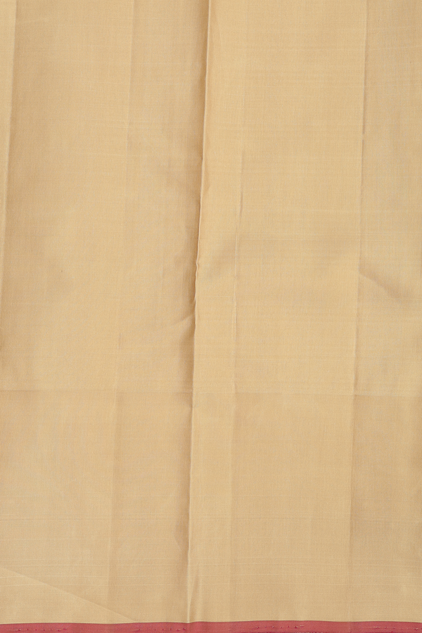 Kanchipuram Silk Saree In Yellow and Brown With Checks Design