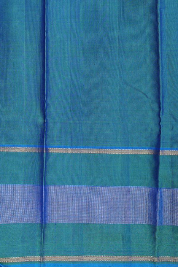 Kanchipuram Silk Saree In Black And Grey With Checks Design