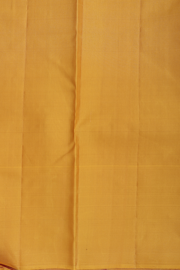 Kanchipuram Silk Saree In White With Stripes Design