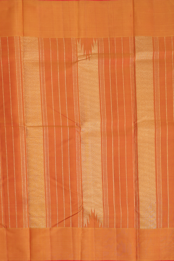 Kanchipuram Silk Saree In Multicolor With Checks Design