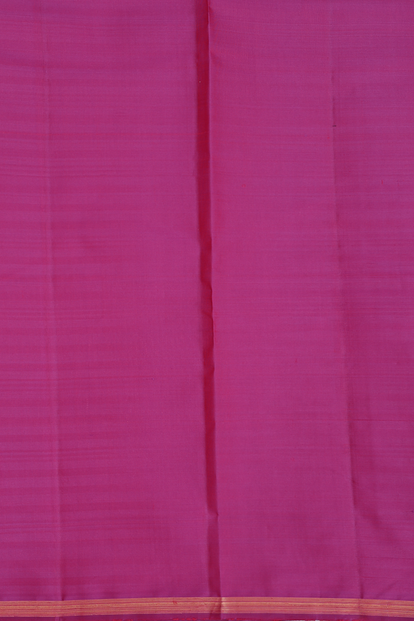 Kanchipuram Silk Saree In Grey And White With Stripes Design