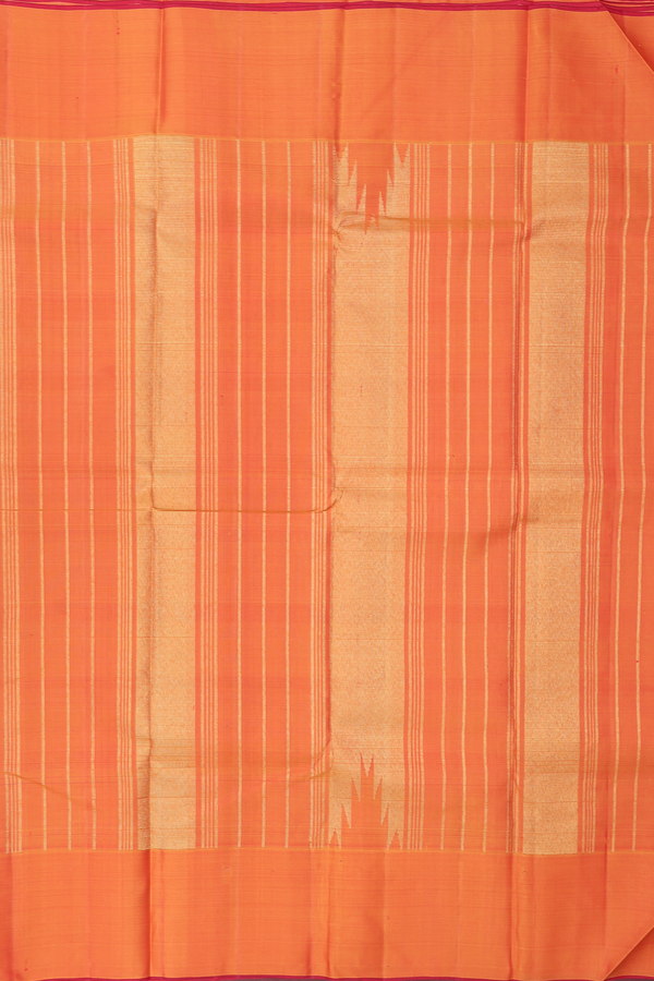 Kanchipuram Silk Saree In Multicolor With Checks Design