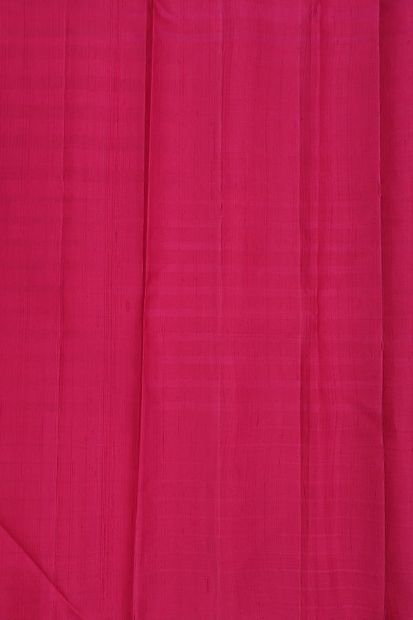 Kanchipuram Silk Saree In Black And Red With Half And Half