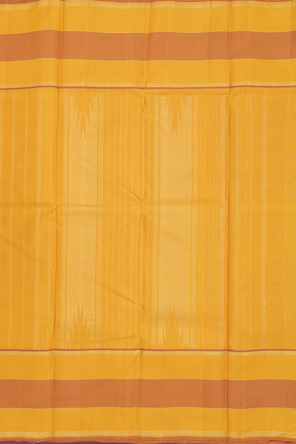 Kanchipuram Silk Saree In Crimson Red With Checks Design