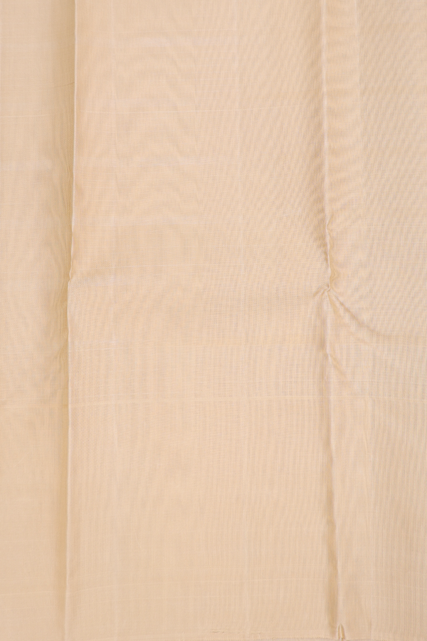 Kanchipuram Silk Saree In Yellow With Stripes Design