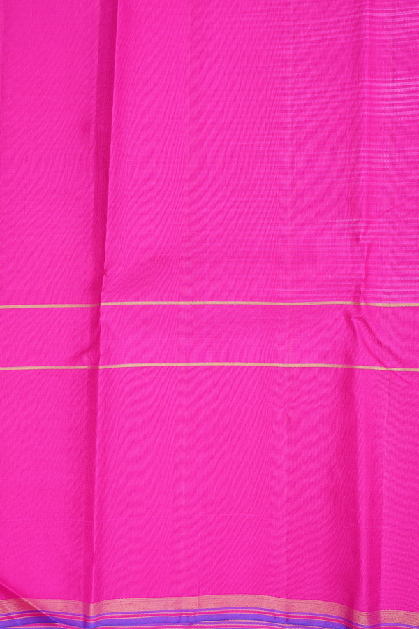 Kanchipuram Silk Saree In Yellow With Checks Design