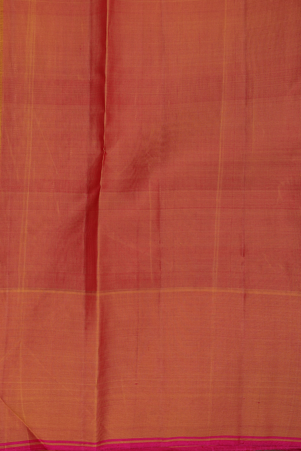 Kanchipuram Silk Saree In Blue And Green With Checks Design