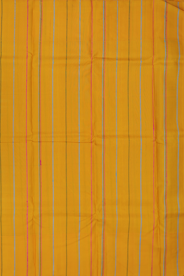 Kanchipuram Silk Saree In Royal Blue With Contrast Border