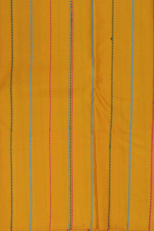 Kanchipuram Silk Saree In Royal Blue With Contrast Border