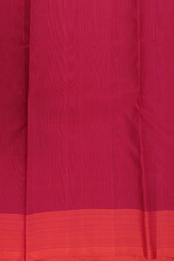Kanchipuram Silk Saree In Black With Checks Design