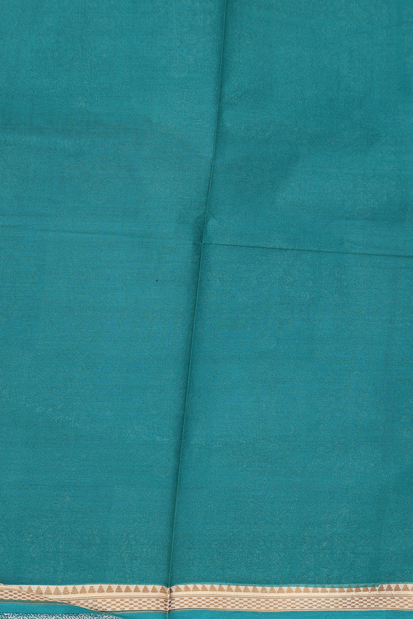 Ahmedabad Cotton Saree In Green With Printed Design