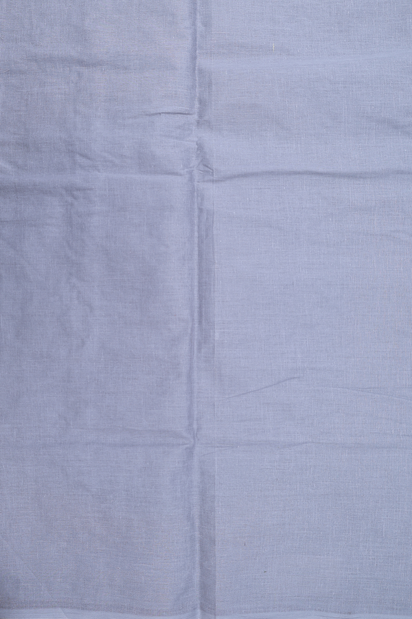 Ahmedabad Cotton Saree In Grey With Floral Buttas