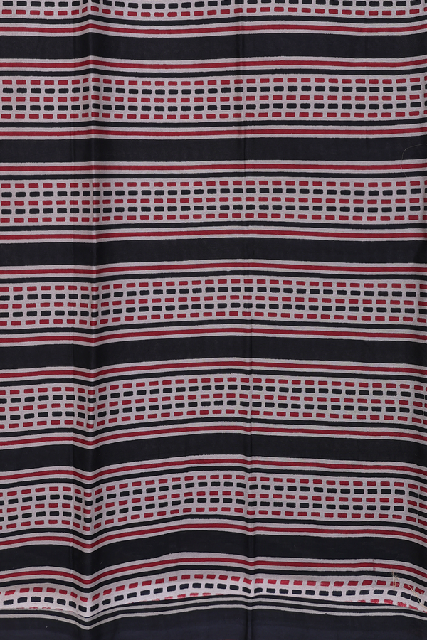 Ahmedabad Cotton Saree In Oxford Brown With Floral Design