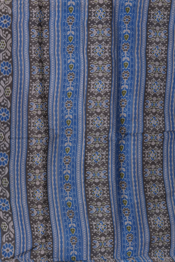 Ahmedabad Cotton Saree In Oxford Brown With Patch Work