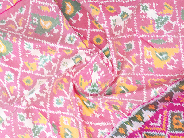 Allover Buttas Dual Tone Pochampally Pavadai Sattai Material