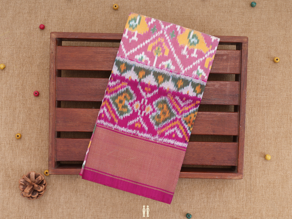 Allover Buttas Dual Tone Pochampally Pavadai Sattai Material