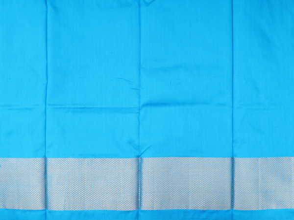 Allover Buttas Royal Blue Pochampally Pavadai Sattai Materia