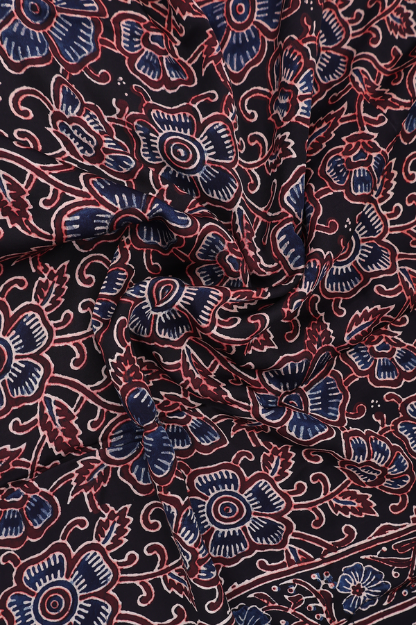 Allover Design Black Crepe Dupatta