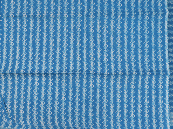 Allover Design Blue Printed Cotton Unstitched Salwar Material