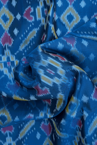Allover Design Cerulean Blue Soft Silk Saree