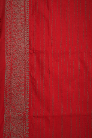 Allover Design Chilli Red Banarasi Silk Saree