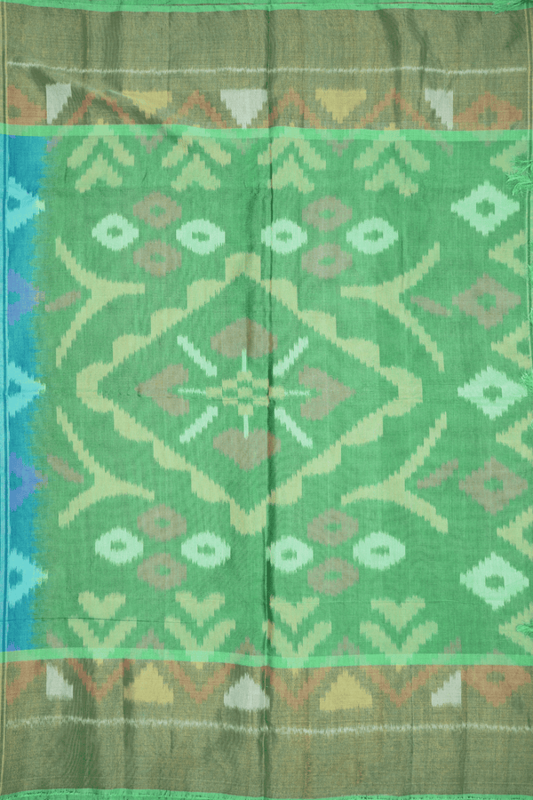 Allover Design Dual Tone Kora Silk Cotton Saree