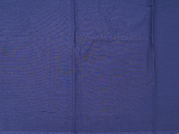 Printed Design Blue Silk Cotton Unstitched Salwar Material