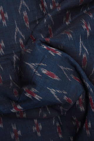 Allover Design Midnight Blue Pochampally Cotton Saree
