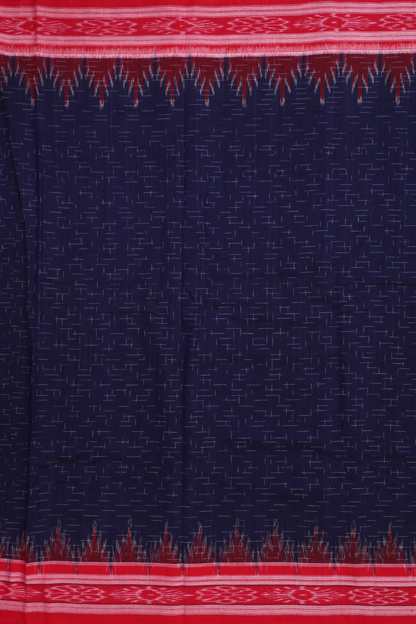 Allover Design Midnight Blue Pochampally Half Saree Material