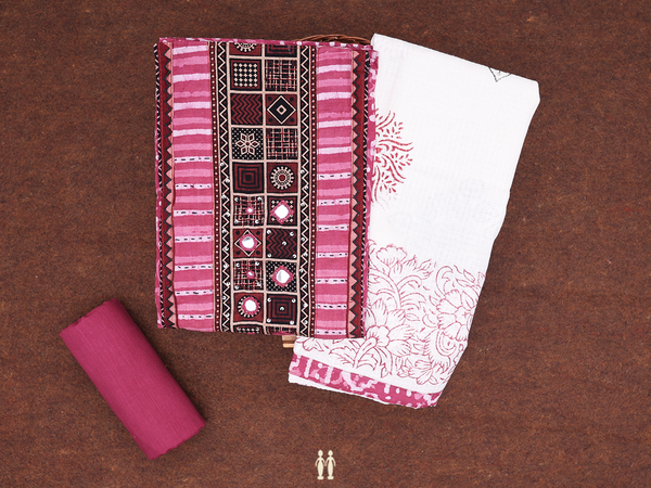 Allover Design Mulberry Cotton Unstitched Salwar Material