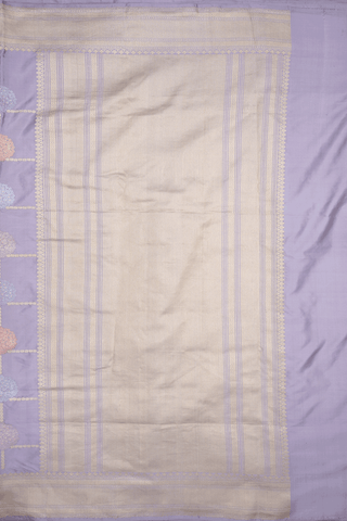 Allover Design Pale Purple Banarasi Silk Saree