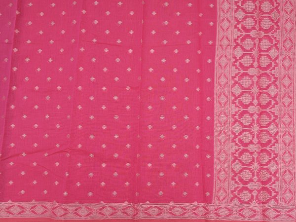 Allover Design Pink Kota Cotton Unstitched Salwar Material