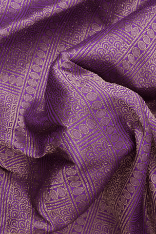 Allover Design Purple Banarasi Silk Saree