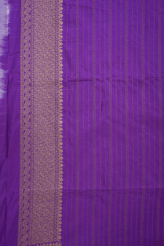 Allover Design Purple Banarasi Silk Saree