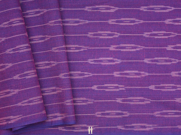 Allover Design Grape Purple Ikat Cotton Blouse Material
