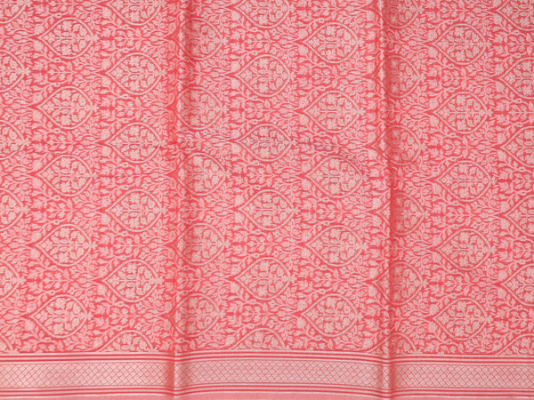 Allover Design Red Kota Cotton Unstitched Salwar Material