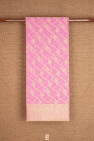 Allover Design Rose Pink Kota Cotton Saree
