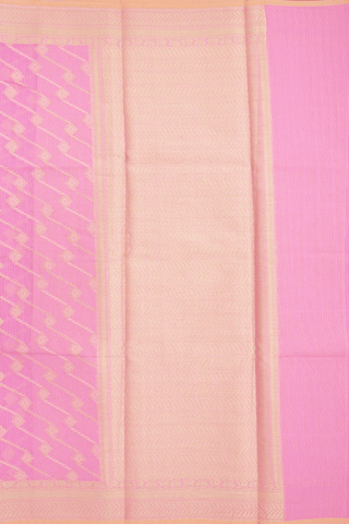 Allover Design Rose Pink Kota Cotton Saree