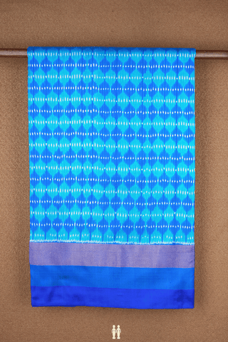 Allover Design Shades Of Blue Pochampally Silk Saree
