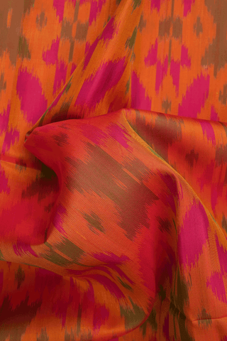 Allover Design Spiced Orange Soft Silk Saree