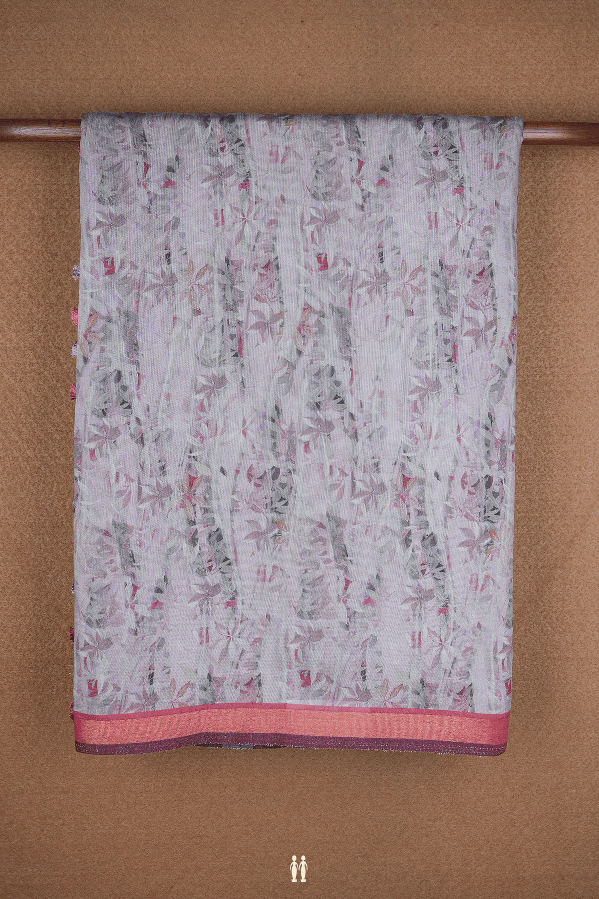 Allover Floral Design Multicolor Chanderi Cotton Saree