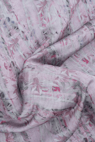 Allover Floral Design Multicolor Chanderi Cotton Saree
