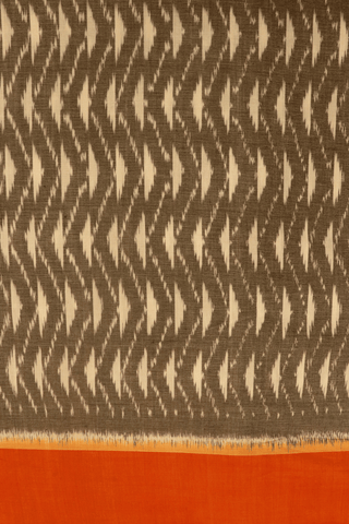 Allover Ikat Design Steel Grey Pochampally Cotton Saree