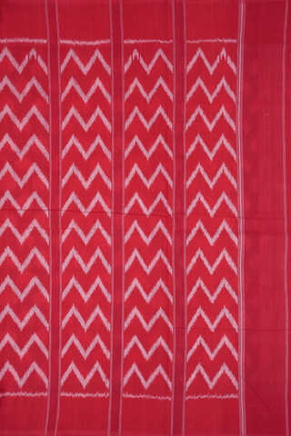 Allover Ikat Motifs Stone Blue Pochampally Cotton Saree
