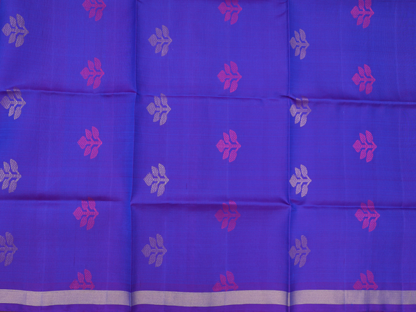 Allover Motifs Blue Silk Unstitched Salwar Material